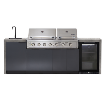 Cabinex Hero Twin Hood 6 Burner Package with Porcelain Benchtop
